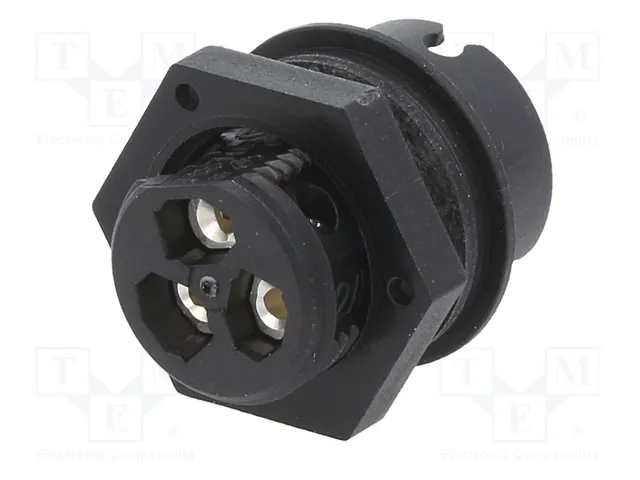 WIELAND Conector Industrial RST Macho de 3 Pines Negro WIELAND Conector Industrial RST Macho de 3 Pines Negro