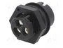 WIELAND Conector Industrial RST Macho de 3 Pines Negro