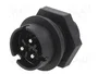 WIELAND Conector Industrial RST Macho de 3 Pines Negro