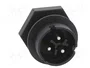 WIELAND Conector Industrial RST Macho de 3 Pines Negro