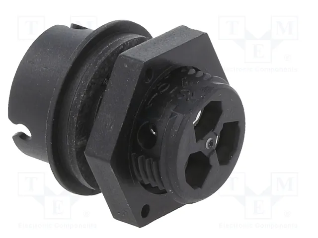 WIELAND Conector Industrial RST Macho de 3 Pines Negro WIELAND Conector Industrial RST Macho de 3 Pines Negro