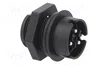 WIELAND Conector Industrial RST Macho de 3 Pines Negro