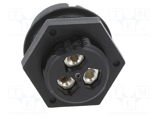 WIELAND Conector Industrial RST Macho de 3 Pines Negro WIELAND Conector Industrial RST Macho de 3 Pines Negro
