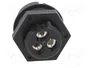 WIELAND Conector Industrial RST Macho de 3 Pines Negro