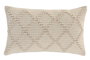 DKD Home Decor Cojín de Algodón Hecho a Mano Crudo 50x30 cm (Pack de 2)