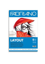 Bloc De Dibujo Fabriano Layout-Marker Encolado A4 75G 70H