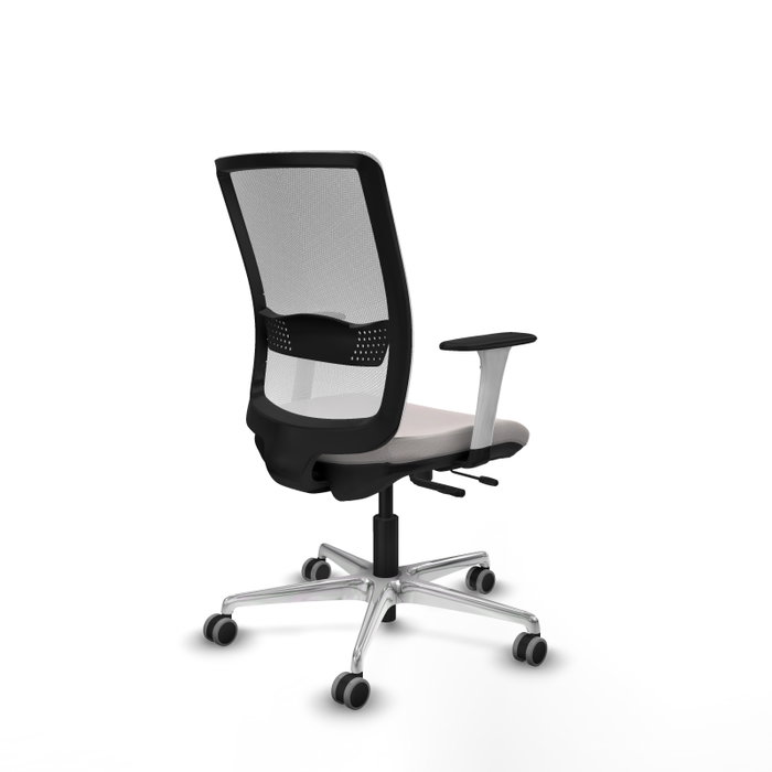 PIQUERAS Y CRESPO Silla de oficina Haches en Blanco con mecanismo Sincro/Traslack