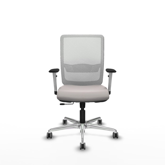 PIQUERAS Y CRESPO Silla de oficina Haches en Blanco con mecanismo Sincro/Traslack