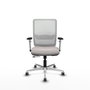 PIQUERAS Y CRESPO Silla de oficina Haches en Blanco con mecanismo Sincro/Traslack