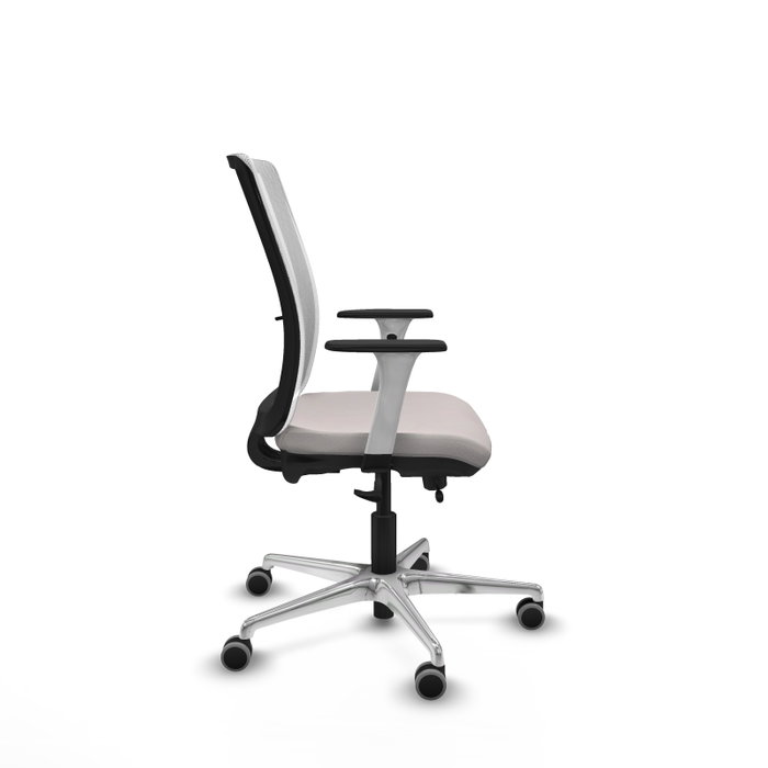 PIQUERAS Y CRESPO Silla de oficina Haches en Blanco con mecanismo Sincro/Traslack