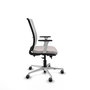 PIQUERAS Y CRESPO Silla de oficina Haches en Blanco con mecanismo Sincro/Traslack
