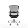 PIQUERAS Y CRESPO Silla de oficina Haches en Blanco con mecanismo Sincro/Traslack