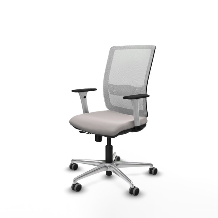 PIQUERAS Y CRESPO Silla de oficina Haches en Blanco con mecanismo Sincro/Traslack