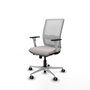 PIQUERAS Y CRESPO Silla de oficina Haches en Blanco con mecanismo Sincro/Traslack