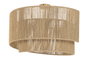 DKD Home Decor Lámpara de Techo Tropical, Fibra de Papel y Metal, Marrón y Dorado, Espiral, Tipo Bombilla E27, Dimensiones 60 x七十二 60 x 41 cm