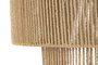 DKD Home Decor Lámpara de Techo Tropical, Fibra de Papel y Metal, Marrón y Dorado, Espiral, Tipo Bombilla E27, Dimensiones 60 x七十二 60 x 41 cm