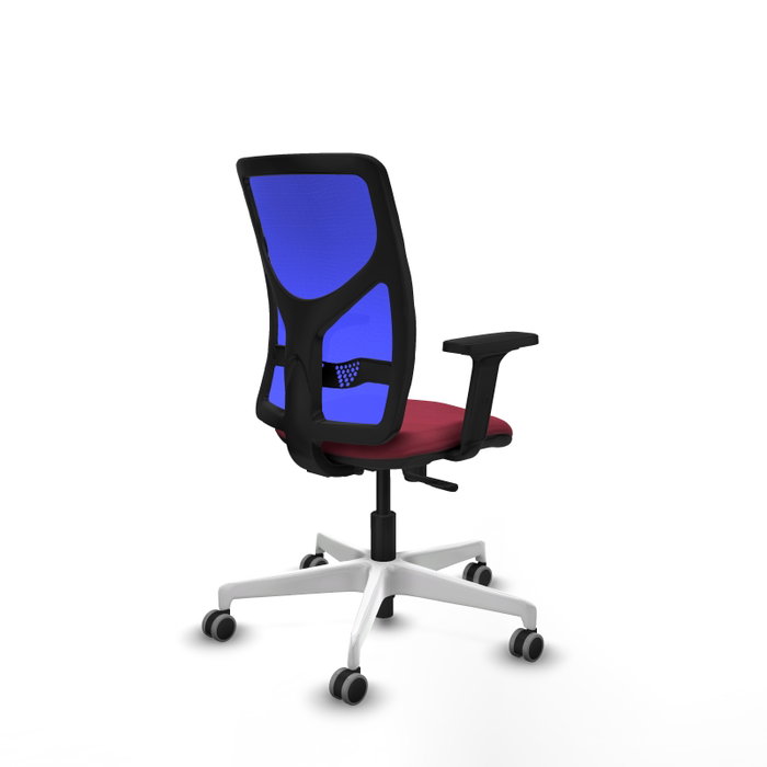 PIQUERAS Y CRESPO Silla de oficina Motilla con mecanismo Sincro, Granate y Azul PIQUERAS Y CRESPO Silla de oficina Motilla con mecanismo Sincro, Granate y Azul
