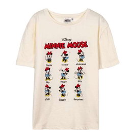 Camiseta Corta Single Jersey Minnie Beige