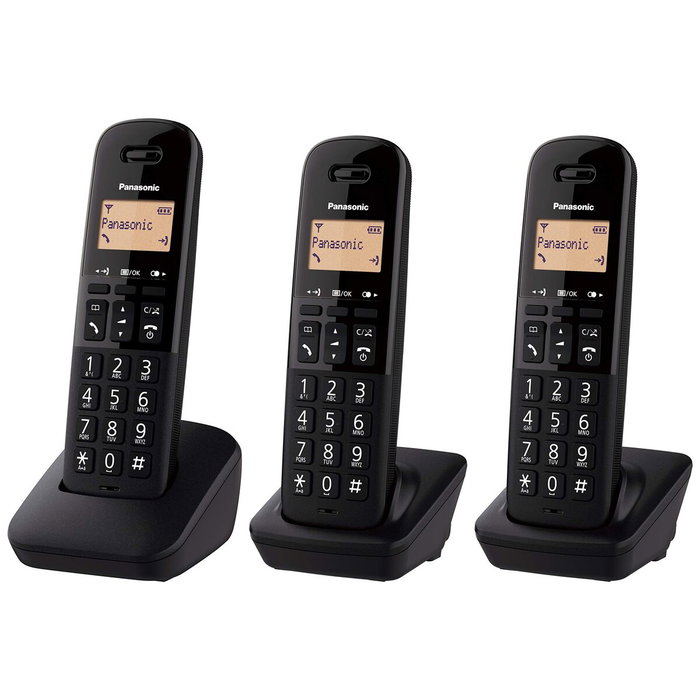 Panasonic KX-TGB613SPB Pack Trio Negro Panasonic KX-TGB613SPB Pack Trio Negro