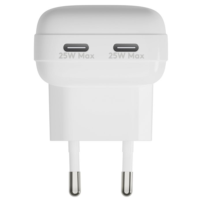 dbramante 1928 CH25EUWH7129 Cargador de Pared USB-C GaN Carga Rápida 25W Blanco