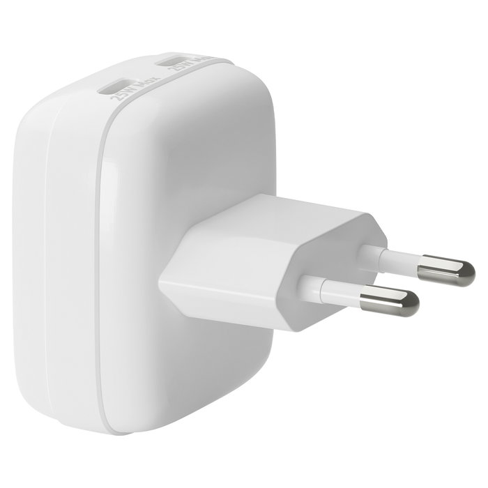 dbramante 1928 CH25EUWH7129 Cargador de Pared USB-C GaN Carga Rápida 25W Blanco