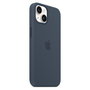 Apple iPhone 14 Funda de Silicona con MagSafe - Color Azul Tormenta, Compatible con Pantalla 6.1 Pulgadas (15.5 cm), Protección contra Caídas y Rayones, Modelo MW5T3ZM/A