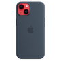 Apple iPhone 14 Funda de Silicona con MagSafe - Color Azul Tormenta, Compatible con Pantalla 6.1 Pulgadas (15.5 cm), Protección contra Caídas y Rayones, Modelo MW5T3ZM/A
