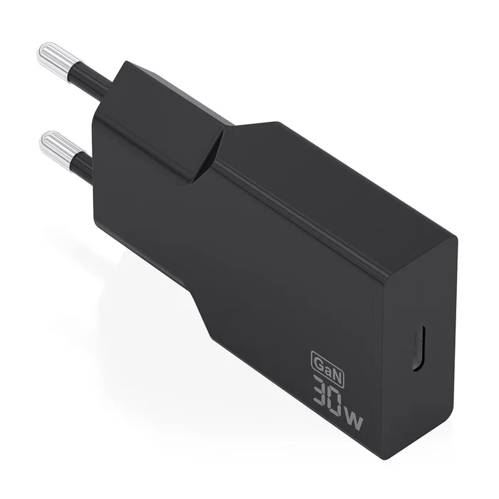 AISENS Cargador GaN Ultra Delgado 30W 1xUSB-C Negro A110-1004 AISENS Cargador GaN Ultra Delgado 30W 1xUSB-C Negro A110-1004