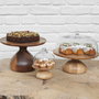Cupula Cristal Rojo - Campana de exposición para buffet, diámetro 30 cm, altura 15 cm