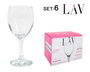 LAV Set de 6 Copas de Agua Empire 340 cc (4 Cajas) de la colección Empire