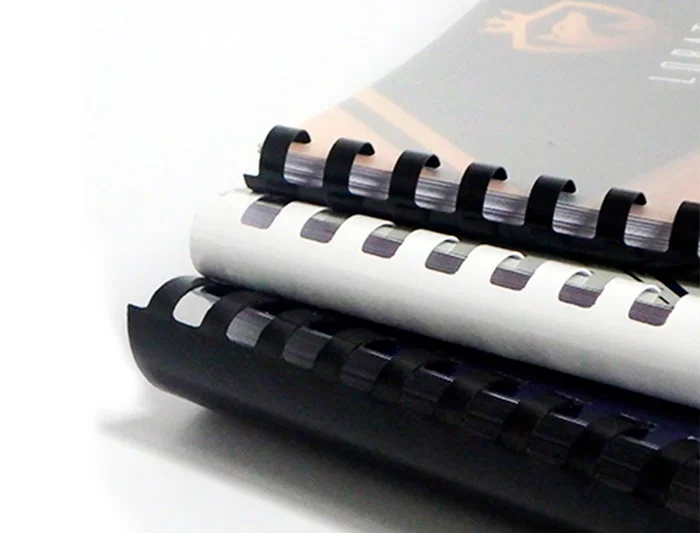 Q-connect Canutillo Ovalado 51 mm Plástico Negro Capacidad 490 Hojas Caja de 10 Unidades