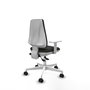 PIQUERAS Y CRESPO Silla de oficina Elche con mecanismo Asincro, Negro y Blanco