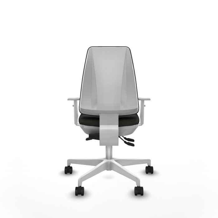 PIQUERAS Y CRESPO Silla de oficina Elche con mecanismo Asincro, Negro y Blanco