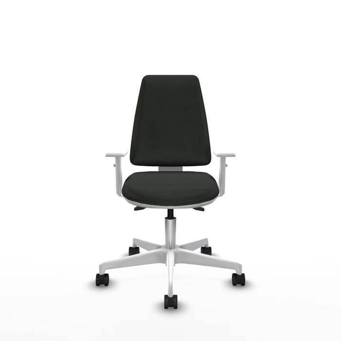 PIQUERAS Y CRESPO Silla de oficina Elche con mecanismo Asincro, Negro y Blanco