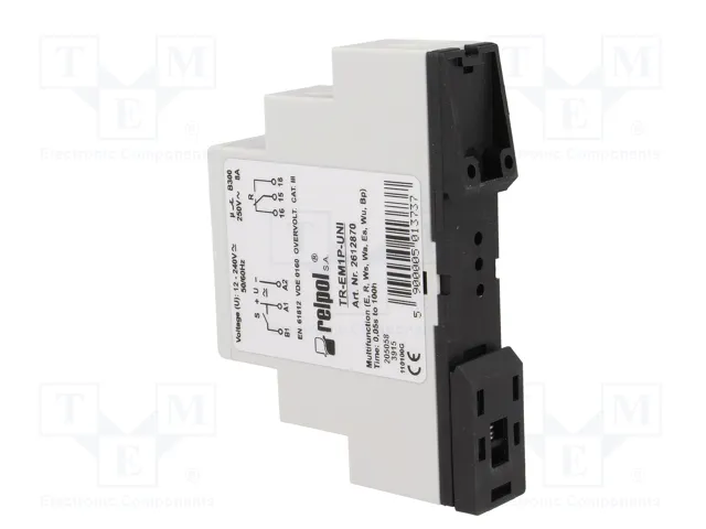 RELPOL Relé de tiempo TR-E TR-EM1P-UNI SPDT 250VAC/8A