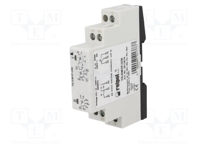 RELPOL Relé de tiempo TR-E TR-EM1P-UNI SPDT 250VAC/8A