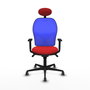 PIQUERAS Y CRESPO Silla de oficina Jorquera con mecanismo sincro, rojo y azul