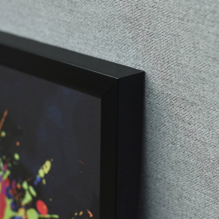 DKD Home Decor Cuadro Leon coche Multicolor Negro 3 x 63 x 93 cm (2 Unidades)