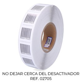 Checkpoint Pack 2000 Etiquetas Anti Robo 410 Blanca 4x4cm 80 Mhz 7909949