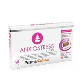 Prisma Natural Anxio-Stress Duplo Complemento Alimenticio para Estrés, Sistema Nervioso y Calidad de Vida, 15 Comprimidos Bicapa