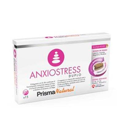 Prisma Natural Anxio-Stress Duplo Complemento Alimenticio para Estrés, Sistema Nervioso y Calidad de Vida, 15 Comprimidos Bicapa Prisma Natural Anxio-Stress Duplo Complemento Alimenticio para Estrés, Sistema Nervioso y Calidad de Vida, 15 Comprimidos Bicapa