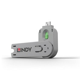 Lindy Bloqueador Protector de Puerto USB Tipo A, llave de bloqueo, color verde