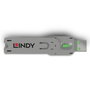Lindy Bloqueador Protector de Puerto USB Tipo A, llave de bloqueo, color verde