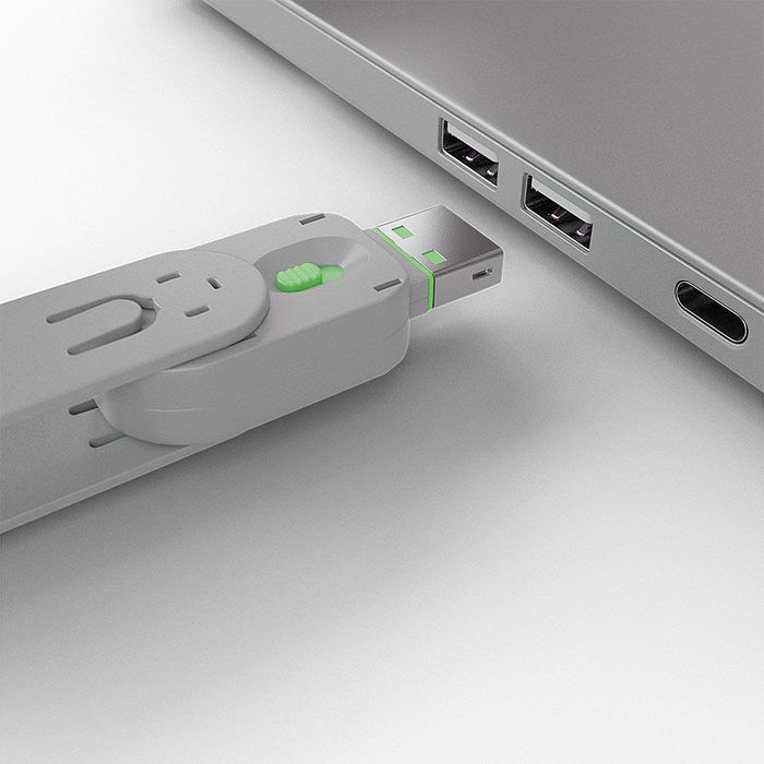 Lindy Bloqueador Protector de Puerto USB Tipo A, llave de bloqueo, color verde