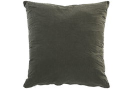 DKD Home Decor Cojín de Algodón Verde 60x60 cm Lavado a la Piedra