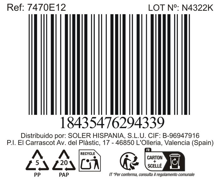 La Mediterranea Bol Black Clay 200ml (24 Unidades) de 10 cm x 5,1 cm