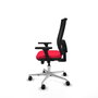 PIQUERAS Y CRESPO Silla de oficina Horna con mecanismo Sincro/Traslack, Rojo/Negro