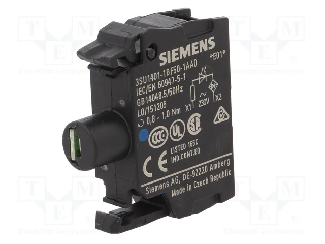 SIEMENS Elemento iluminador LED azul 22mm SIEMENS Elemento iluminador LED azul 22mm