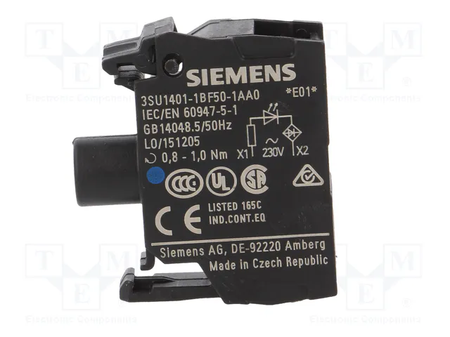SIEMENS Elemento iluminador LED azul 22mm SIEMENS Elemento iluminador LED azul 22mm