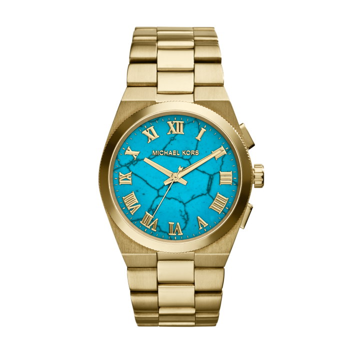 Michael Kors MK5894 con esfera azul y correa dorada Michael Kors MK5894 con esfera azul y correa dorada